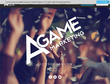 Tablet Screenshot of agamemarketing.com